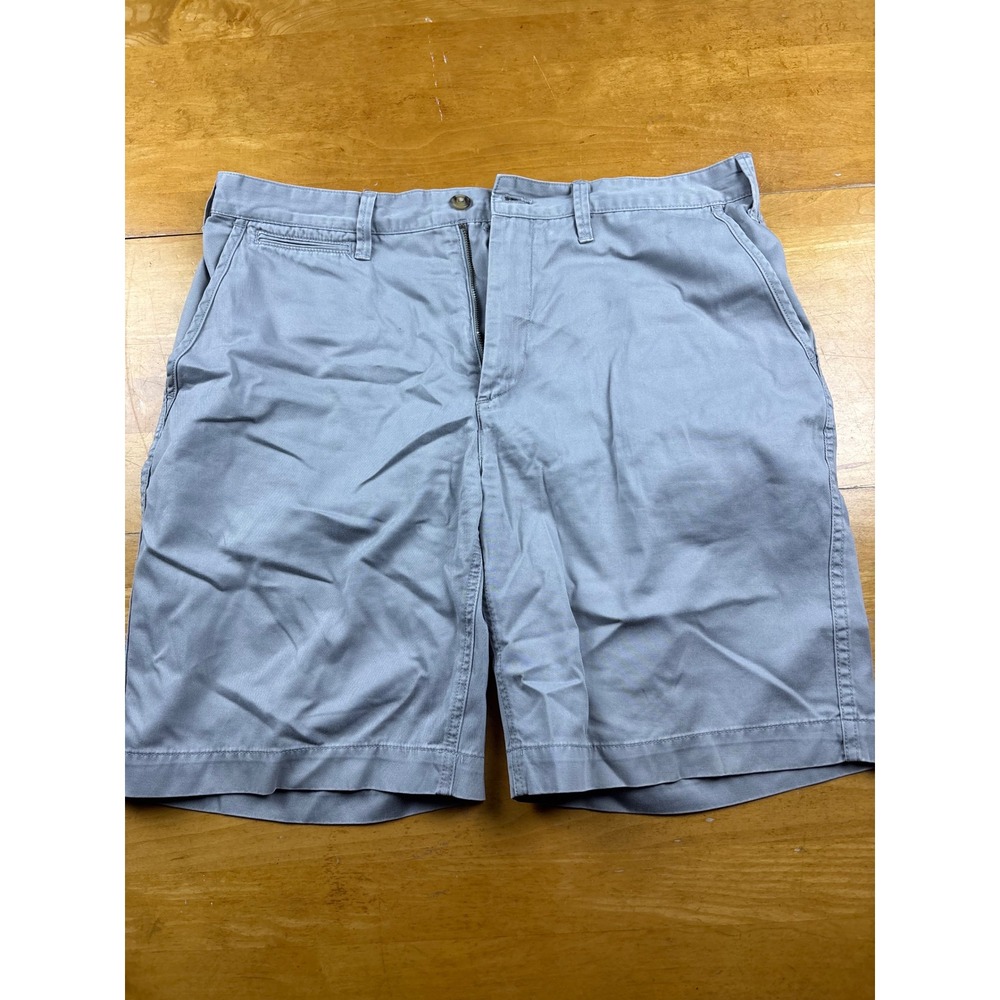 Polo Ralph Lauren Relaxed Fit Chino Shorts Gray Mens 36 Pony Logo Twill